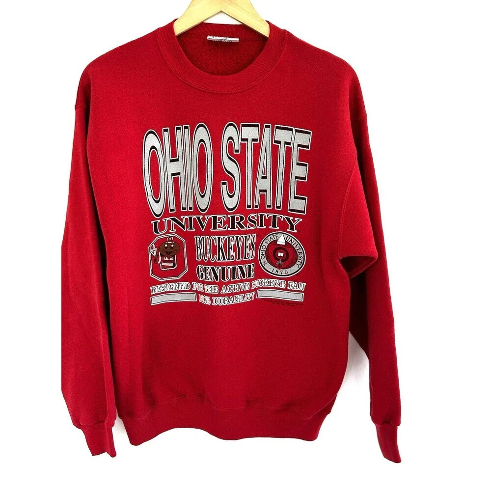 Vintage The Ohio State University Sweatshirt Student Union Size Large Buckeyes